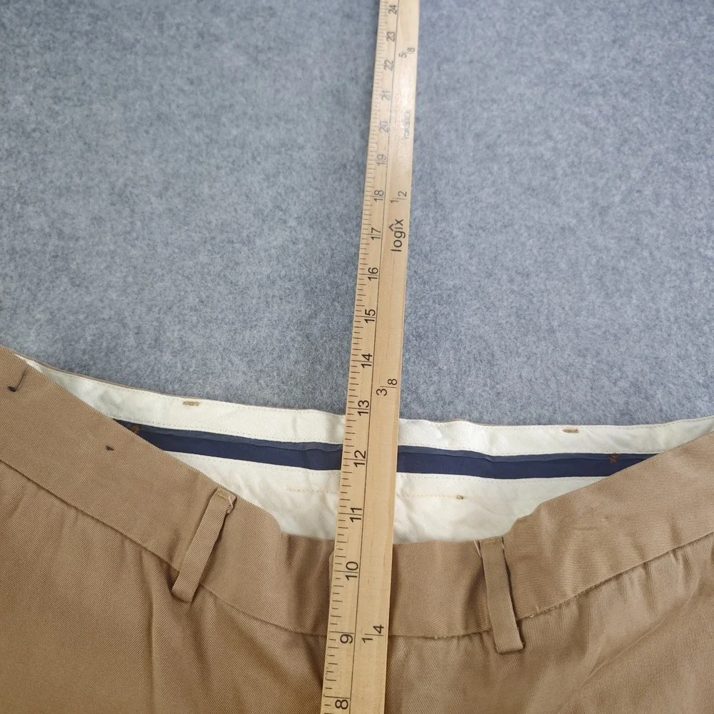 Polo Ralph Lauren Pants Mens 34x30 Khaki Chino Side Adjuster Flat Front Cotton